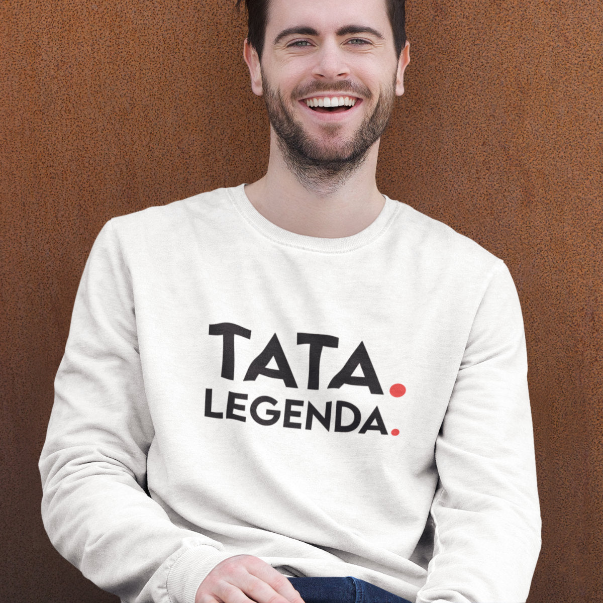 Bluza biała Tata. Legenda.