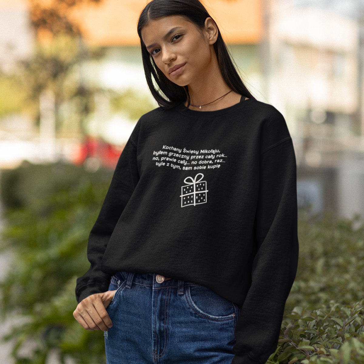 Czarna bluza Byłem grzeczny