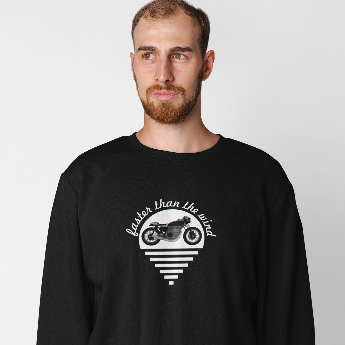 Czarna bluza Faster than the wind