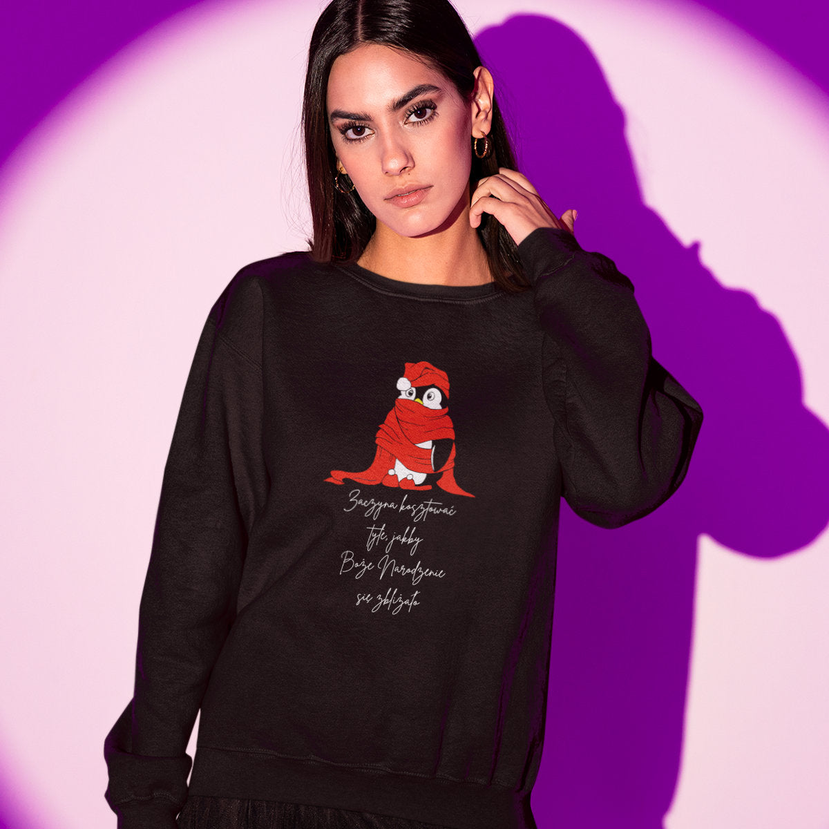 UNISEX Czarna bluza Zaczyna kosztować tyle