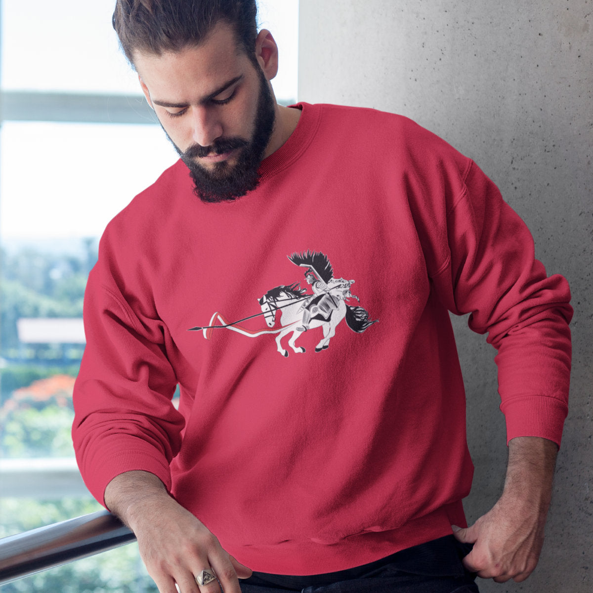 Bluza UNISEX czerwona Husarz