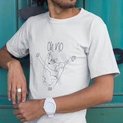 Biały T-shirt Oh no