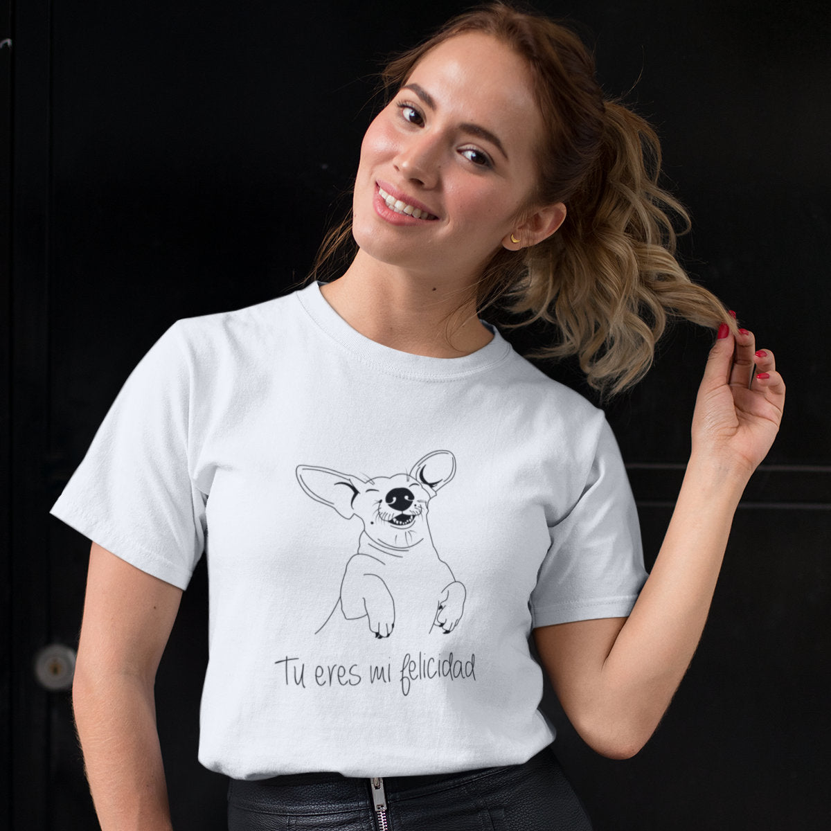 Biele tričko „You are my happiness“