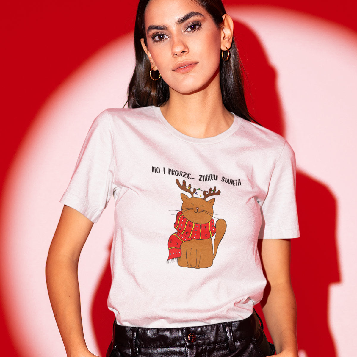 Biały UNISEX T-shirt No i proszę...