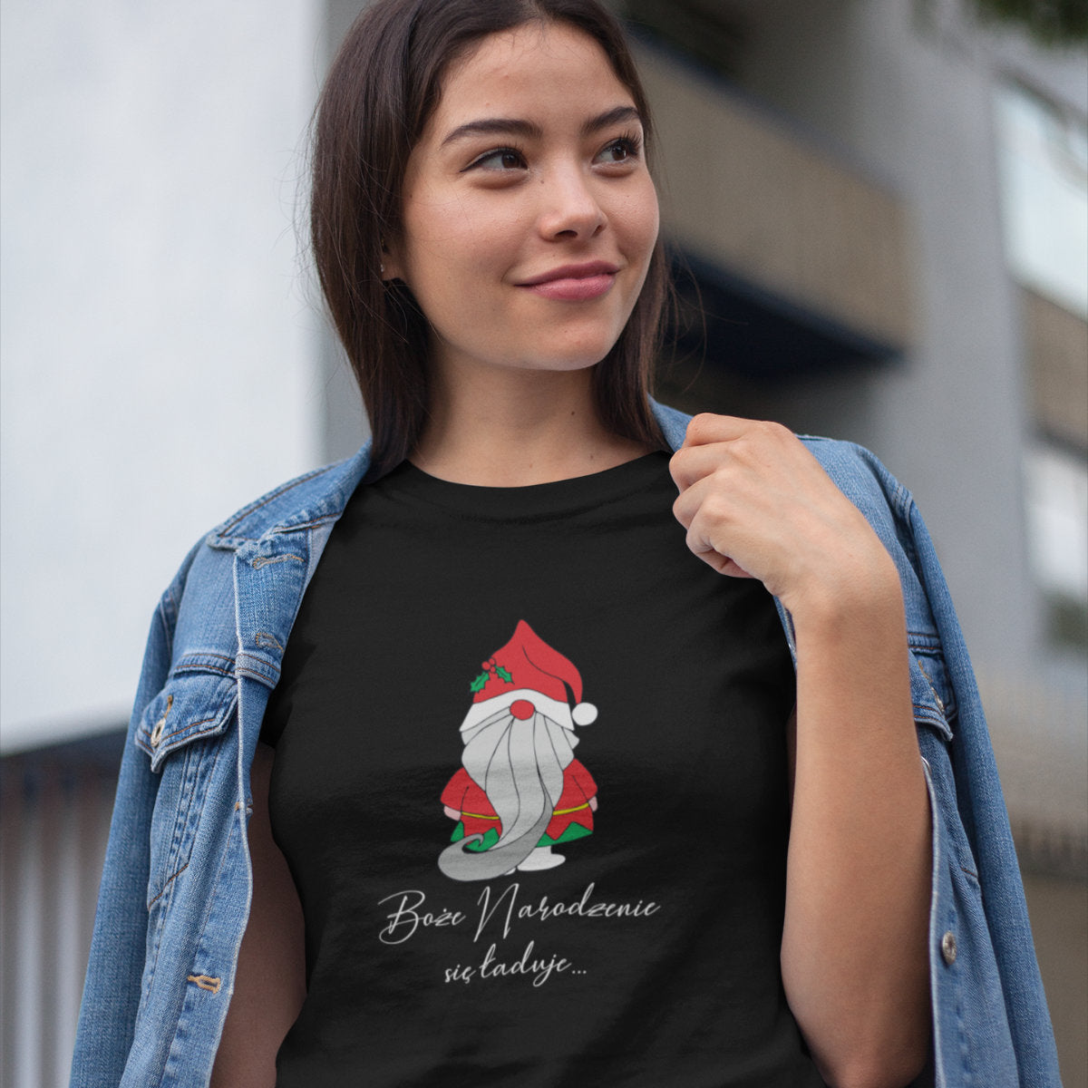 Czarny UNISEX T-shirt Boże Narodzenie się ładuje
