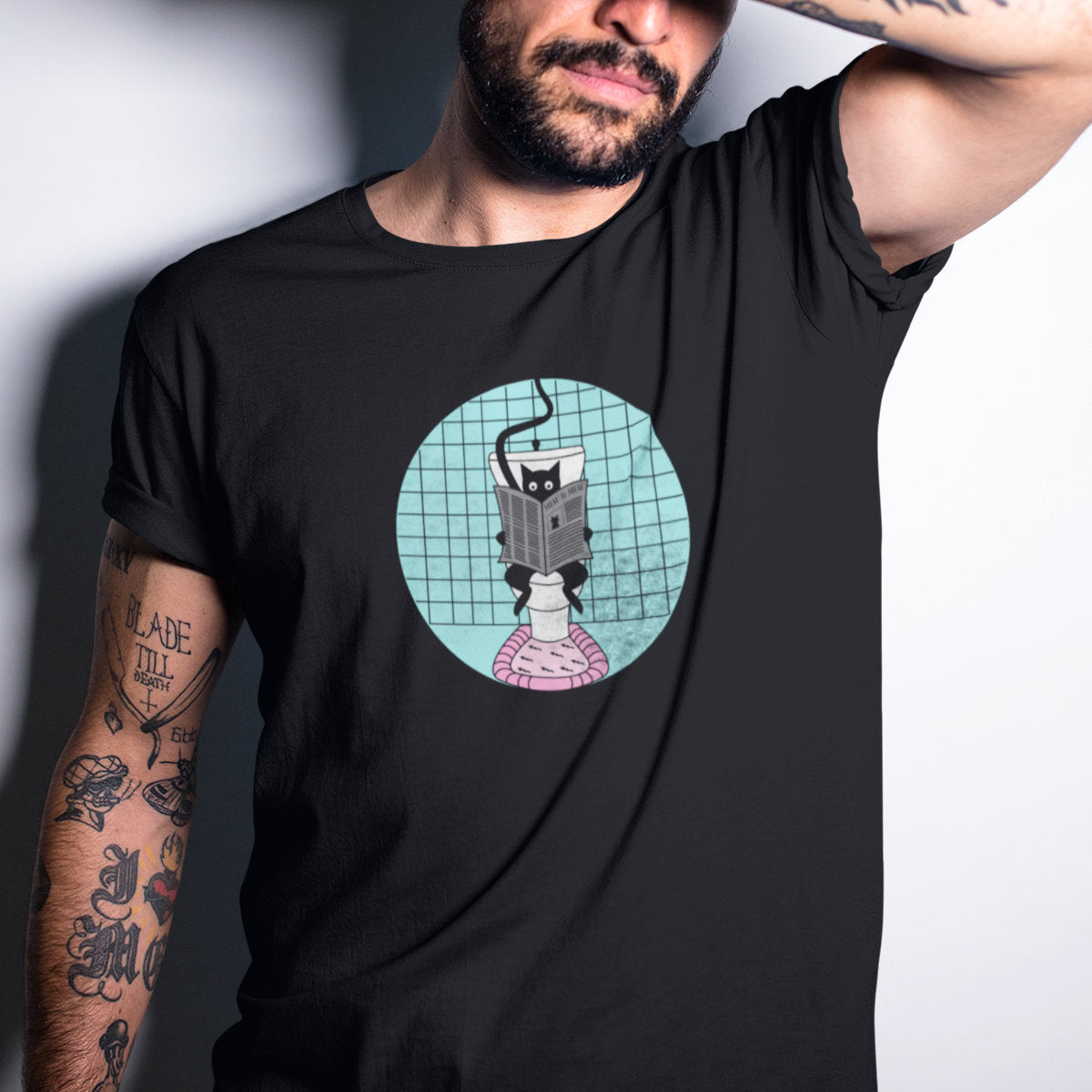 Čierne tričko „Taking Time for Yourself“