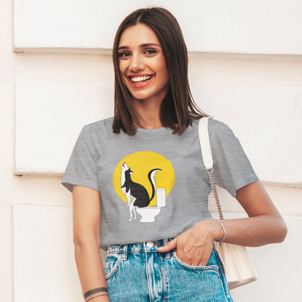 Melange grey T-shirt The howling