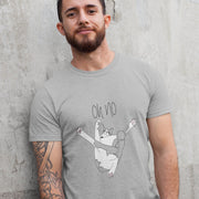 Melanżowa szara T-shirt Oh no