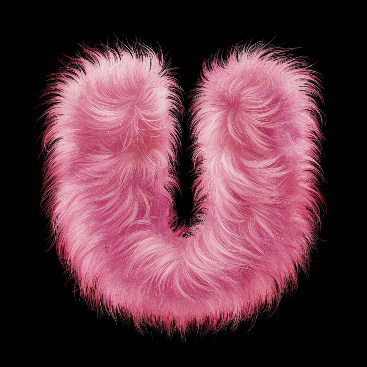 Schwarzes UNISEX T-Shirt "U Buchstabe"