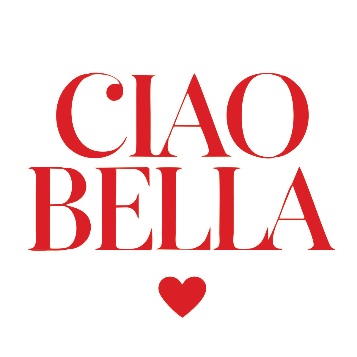 Balti UNISEX krekli "CIAO BELLA"