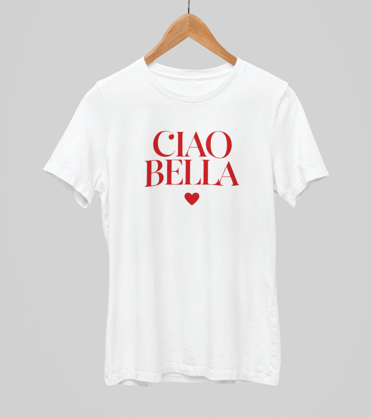 Vit UNISEX T-shirt “CIAO BELLA”