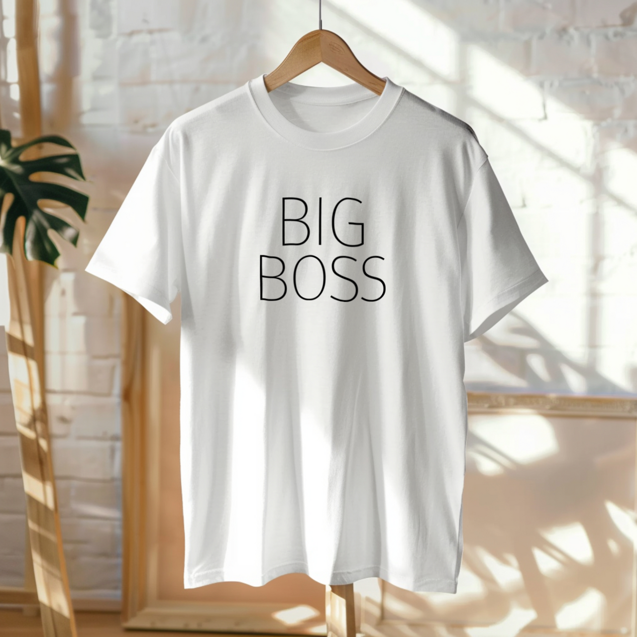 Valged UNISEX T-särgid  "Big Boss"
