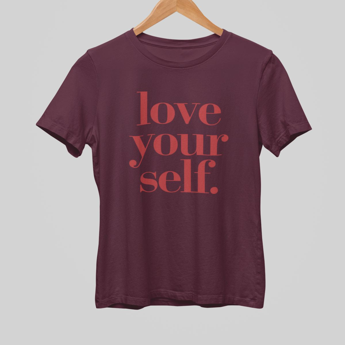 Bordo UNISEX krekli "LOVE YOURSELF"
