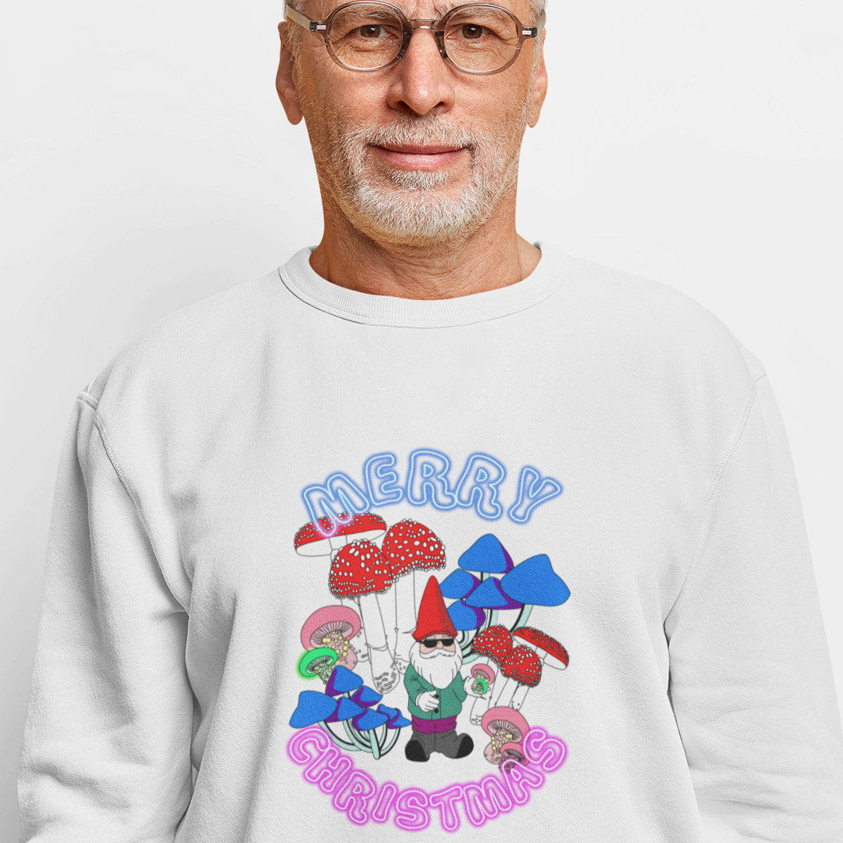 Biała bluza Neon Christmas