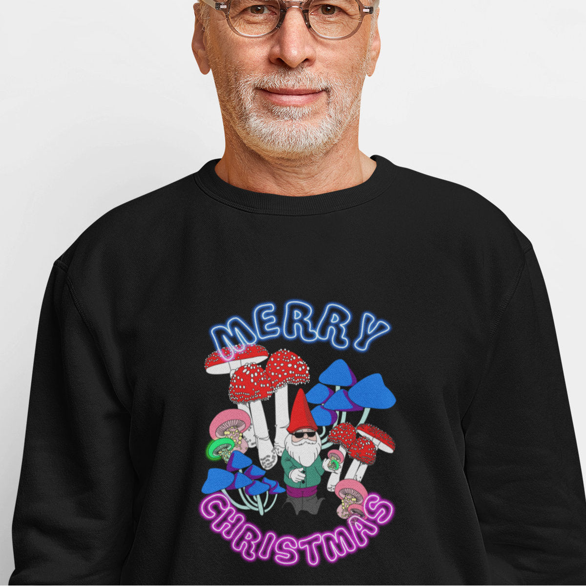 Czarna bluza Neon Christmas