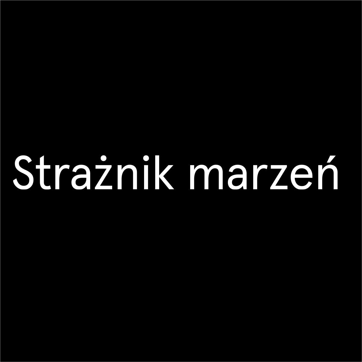 Czarna UNISEX koszulka Strażnik marzeń