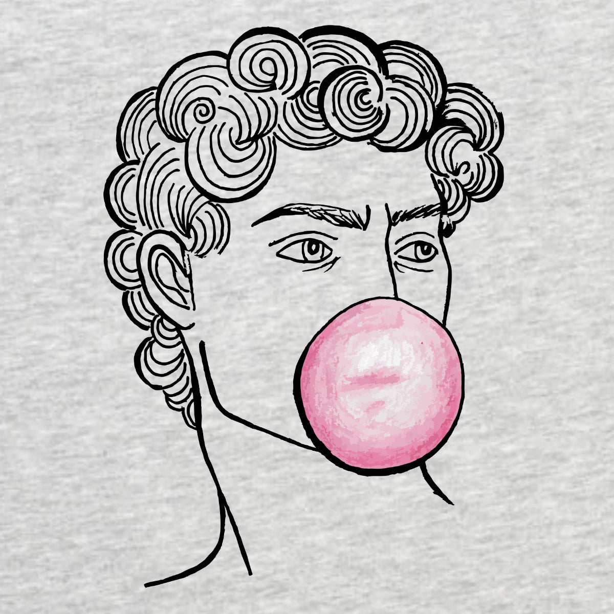 Šedé melírované tričko „David“