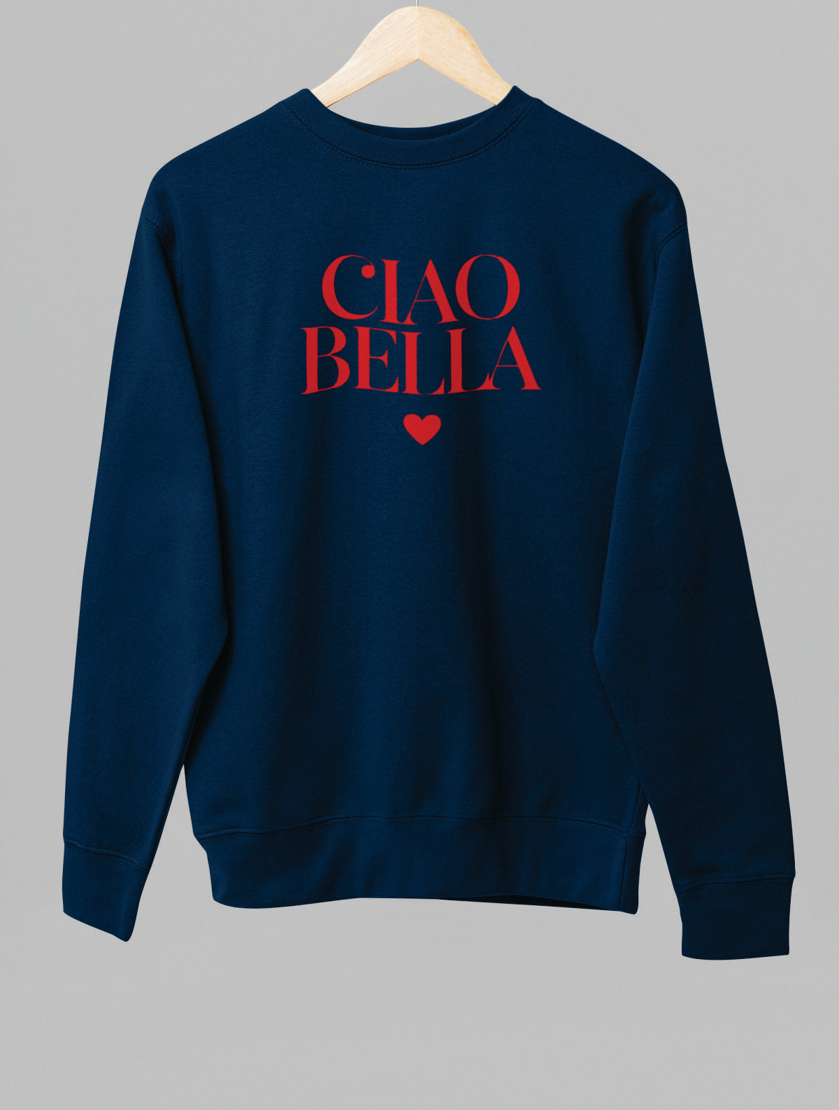 Bluza UNISEX  niebieska "CIAO BELLA"