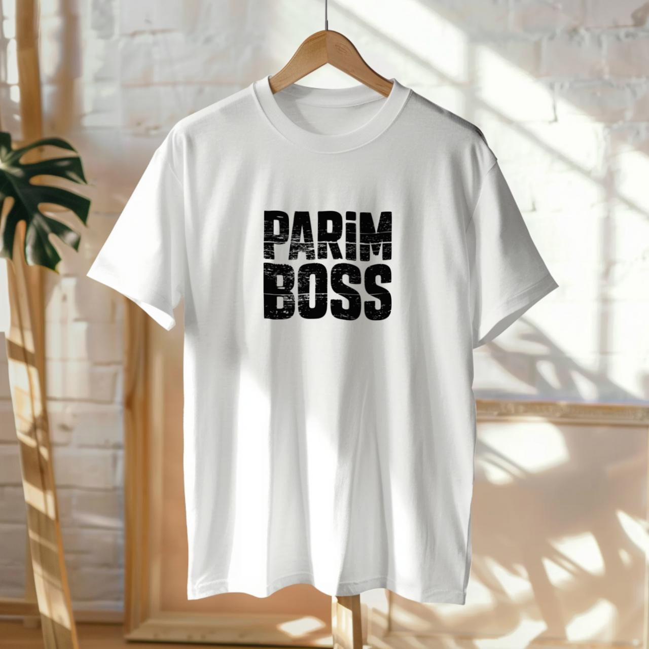 Valged UNISEX T-särgid "Parim boss"