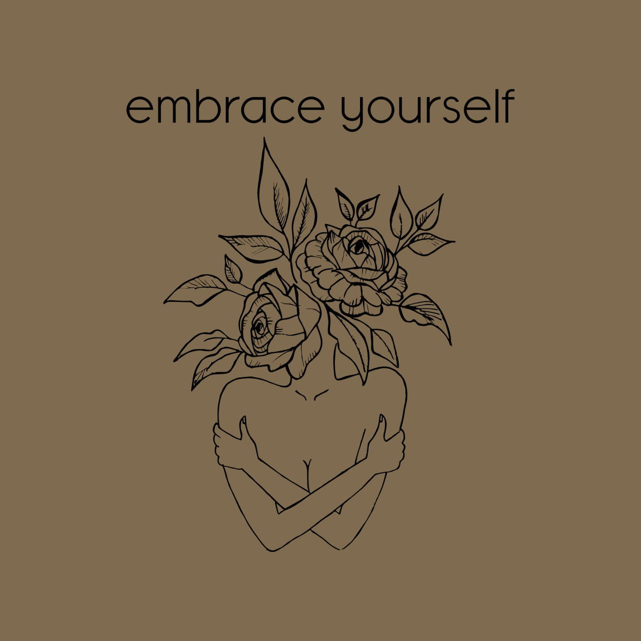 Kallista ennast Khaki värvi T-särk (UNISEX T-särk)