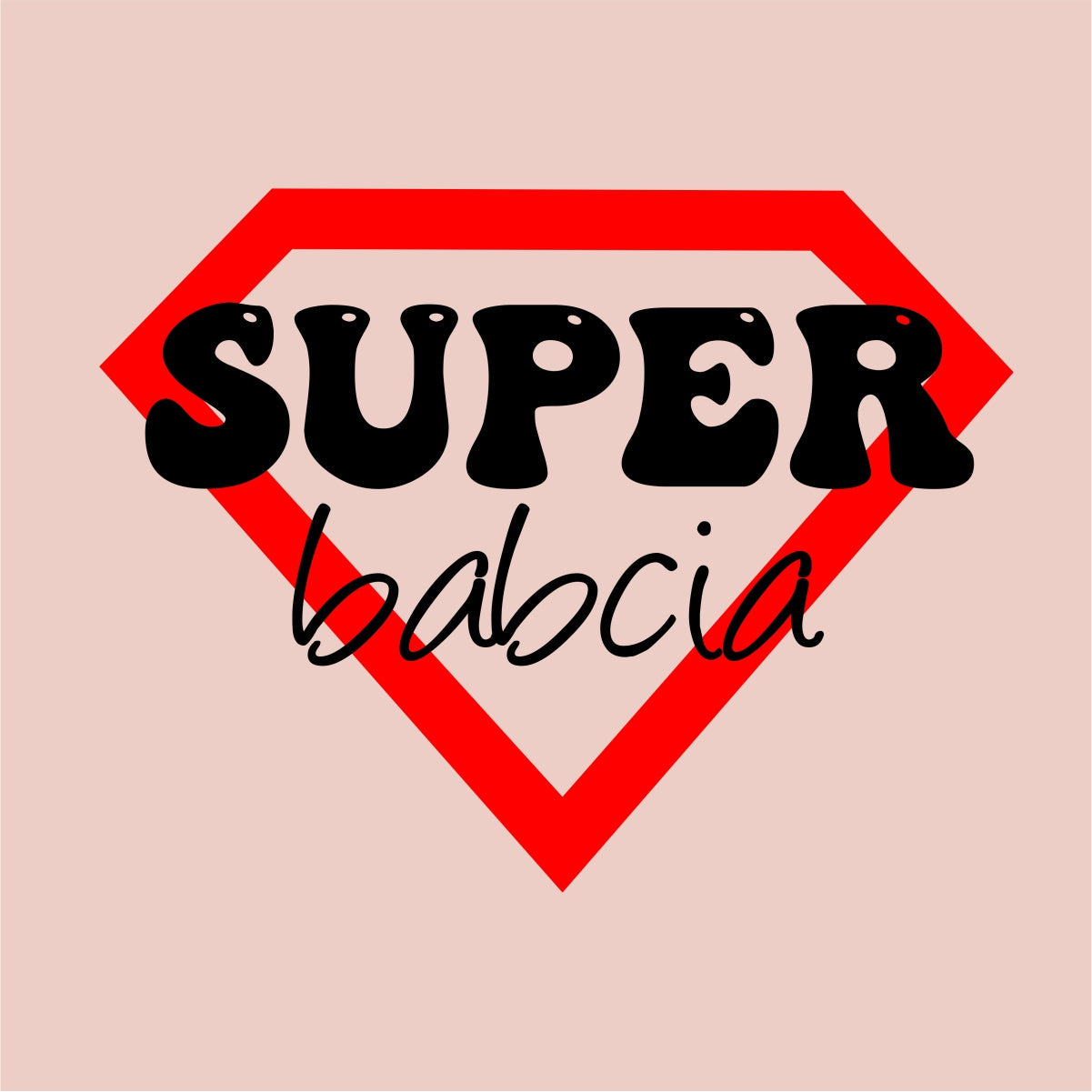 Bluza różowa UNISEX Super babcia. Ostatnia sztuka (rozmiar L)