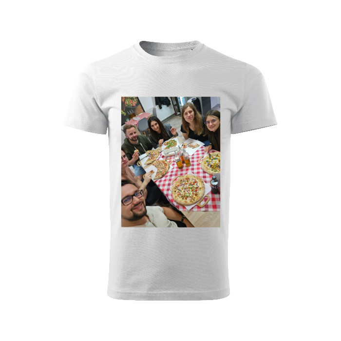 Koszulka z włastnym nadrukem. Unisex.