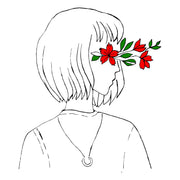 Biały t-shirt Kwiatowa wizja