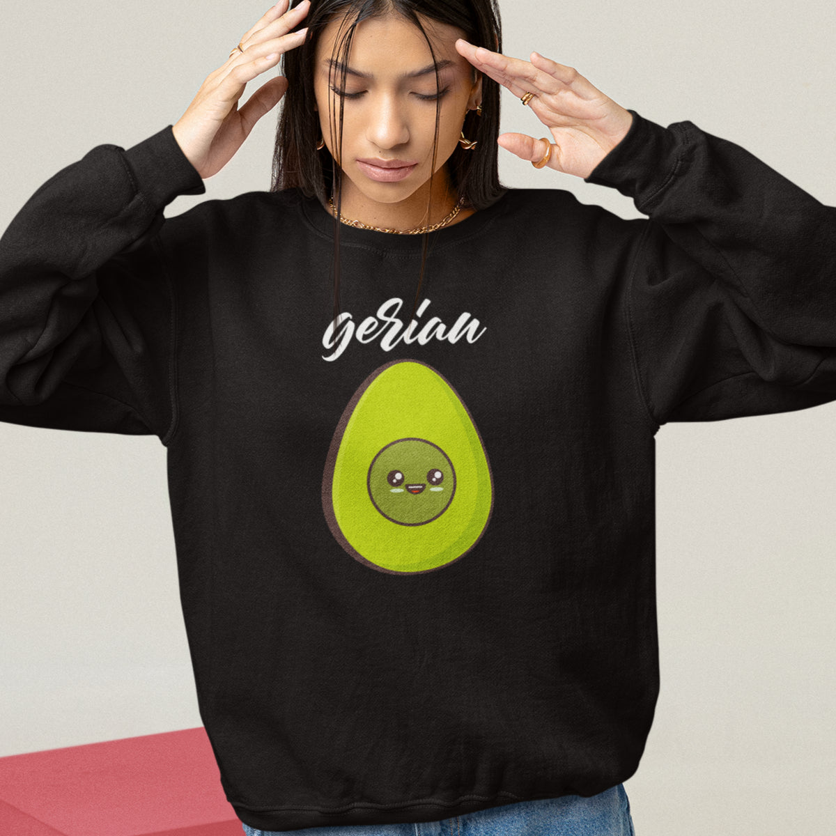 Mustad kapuutsita dressipluusid paaridele „Avokaadod“