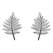 Biały T-shirt "Dwa liście