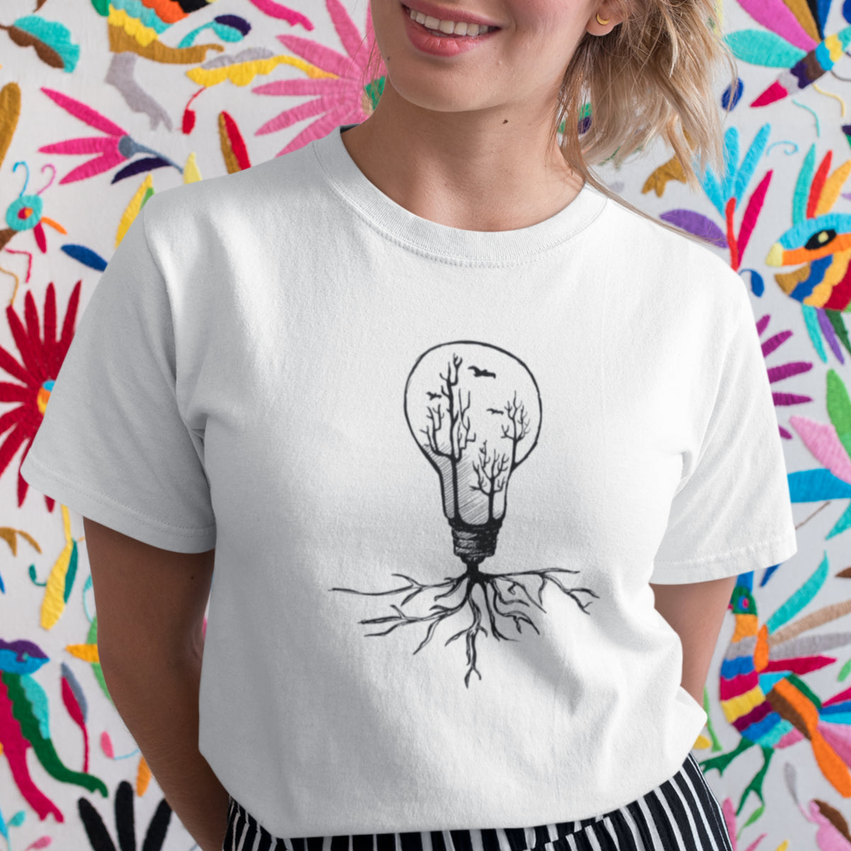 Valge UNISEX T-särk Lambipirn