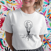 Weißes T-Shirt Glühbirne