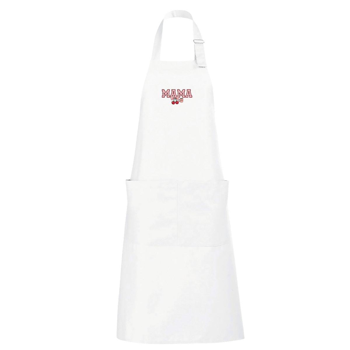 Biały fartuch z kieszeniami Stylowa mama
