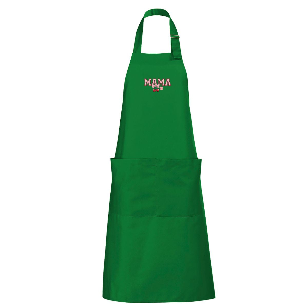 Zielony fartuch z kieszeniami Stylowa mama