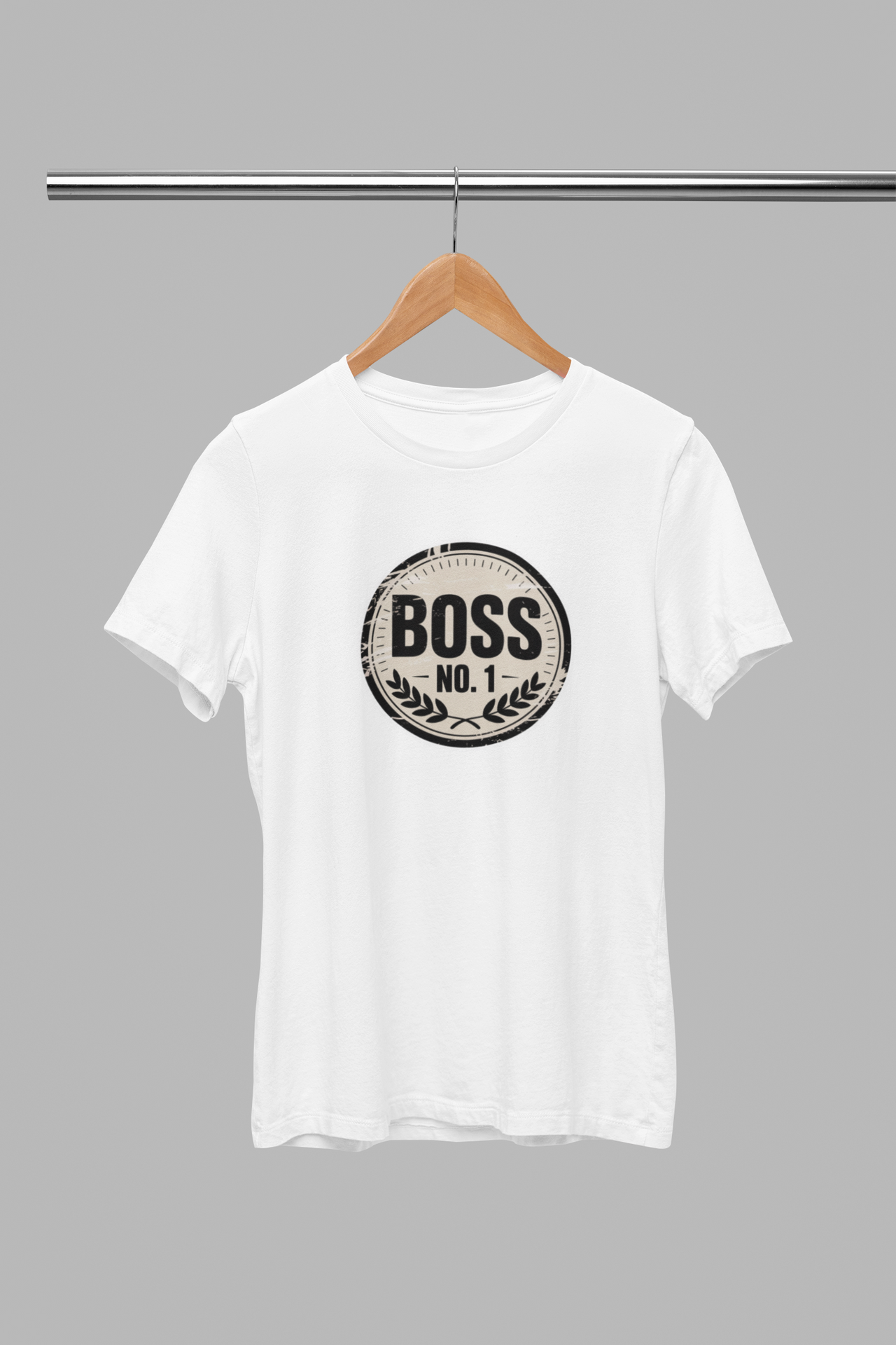 Biele UNISEX tričko „Boss No1"