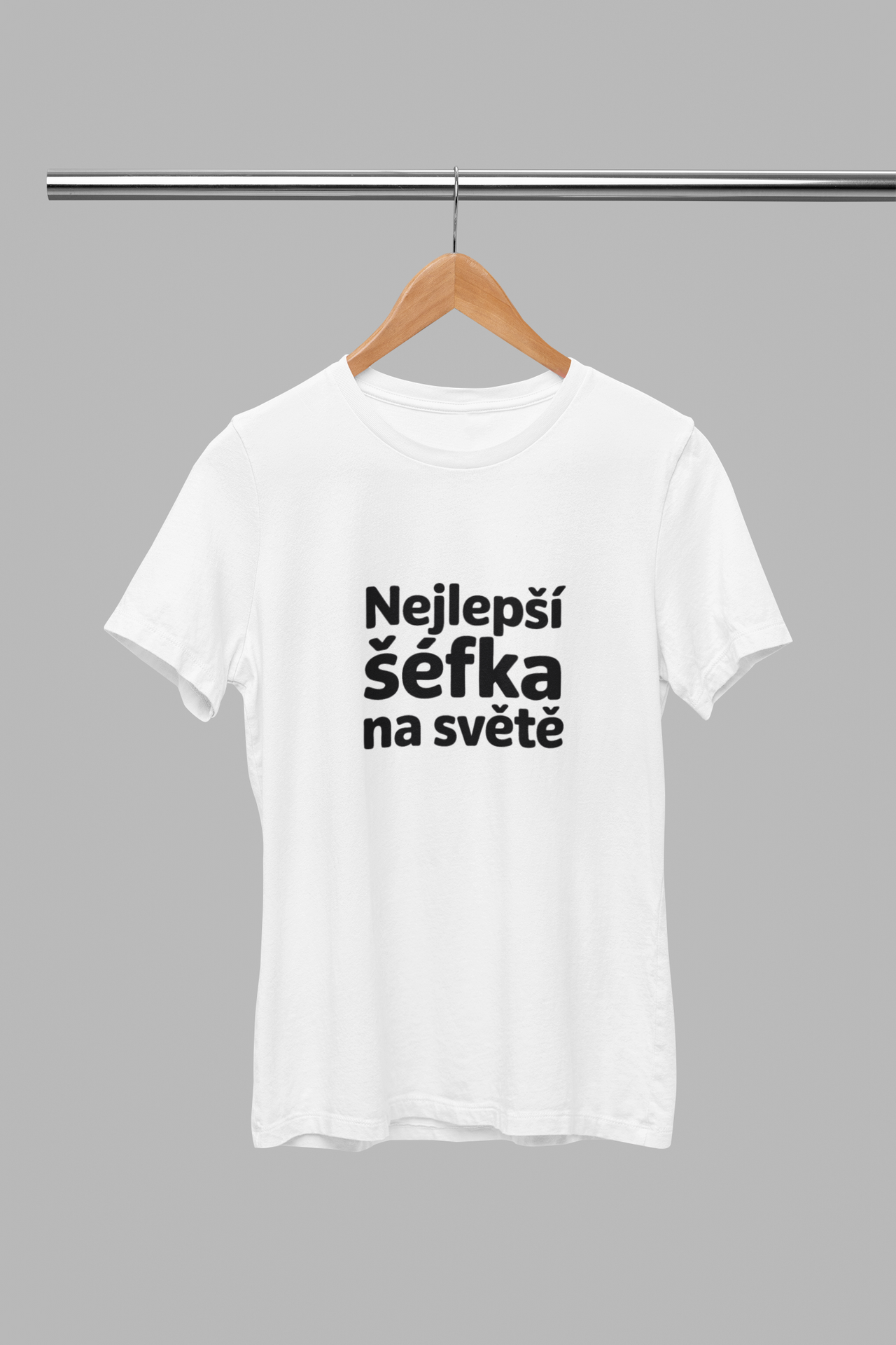 Bílé unisex tričko "Nejlepší šéfka na světě"