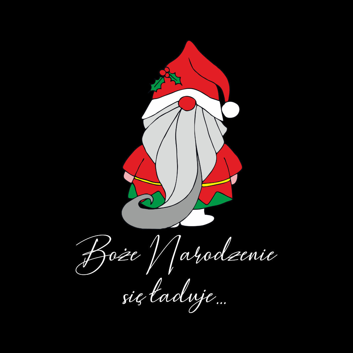 UNISEX Czarna bluza Boże Narodzenie się ładuje