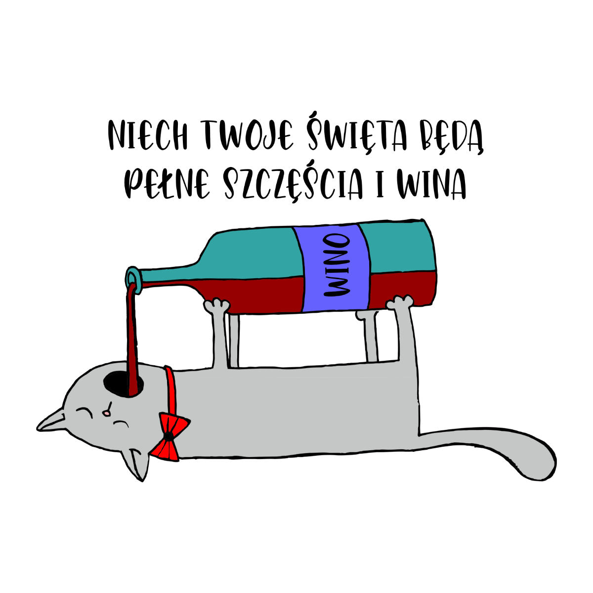 UNISEX Biała bluza Niech Twoje Święta