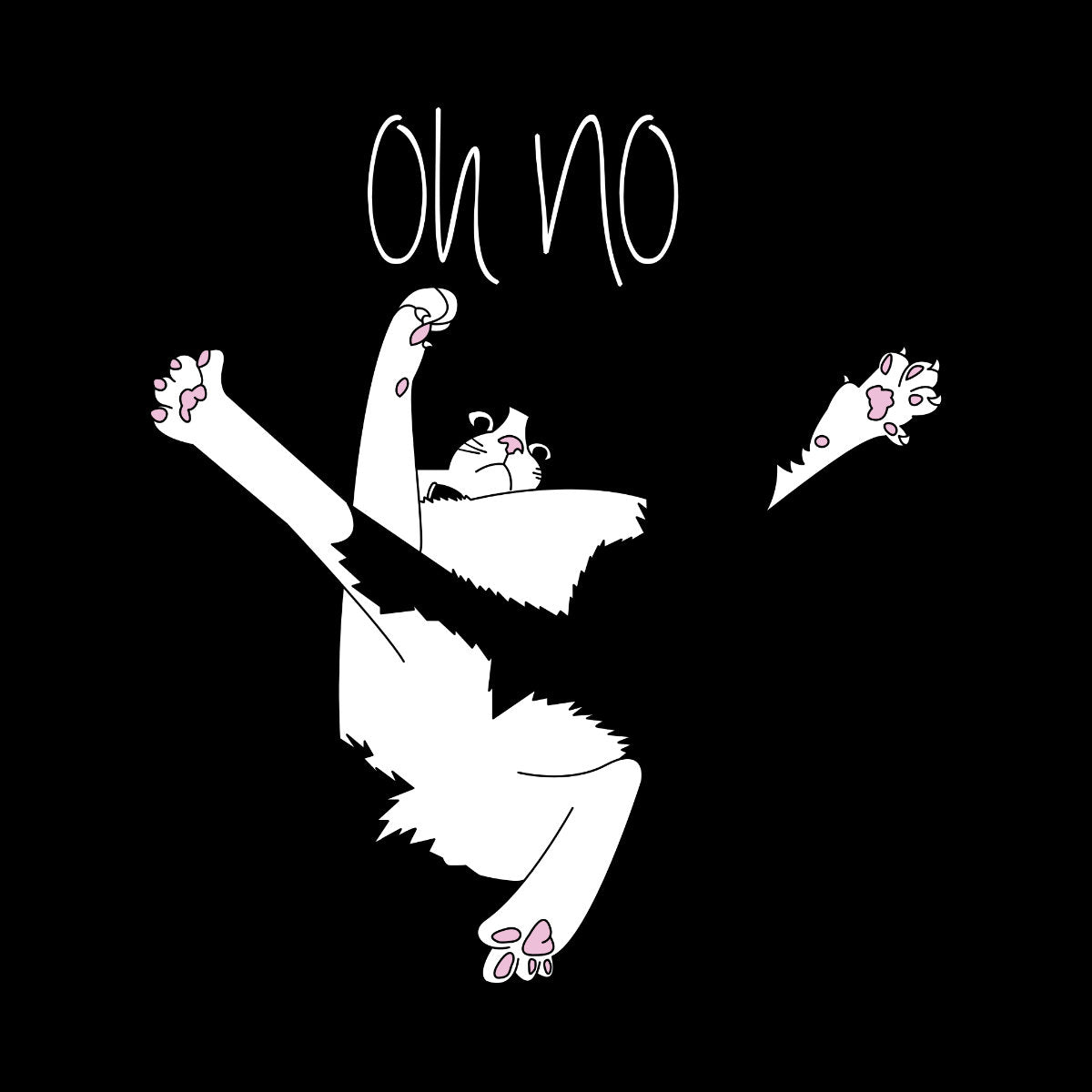 Čierne tričko „Oh no“