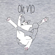 Melanżowa szara T-shirt Oh no