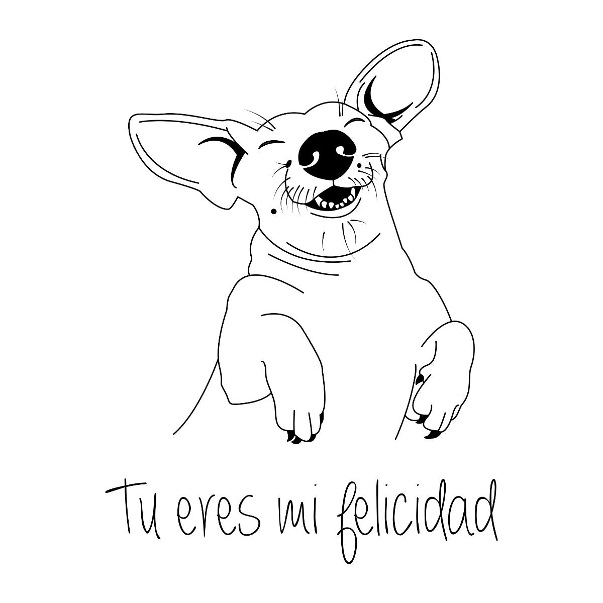 Biele tričko „You are my happiness“