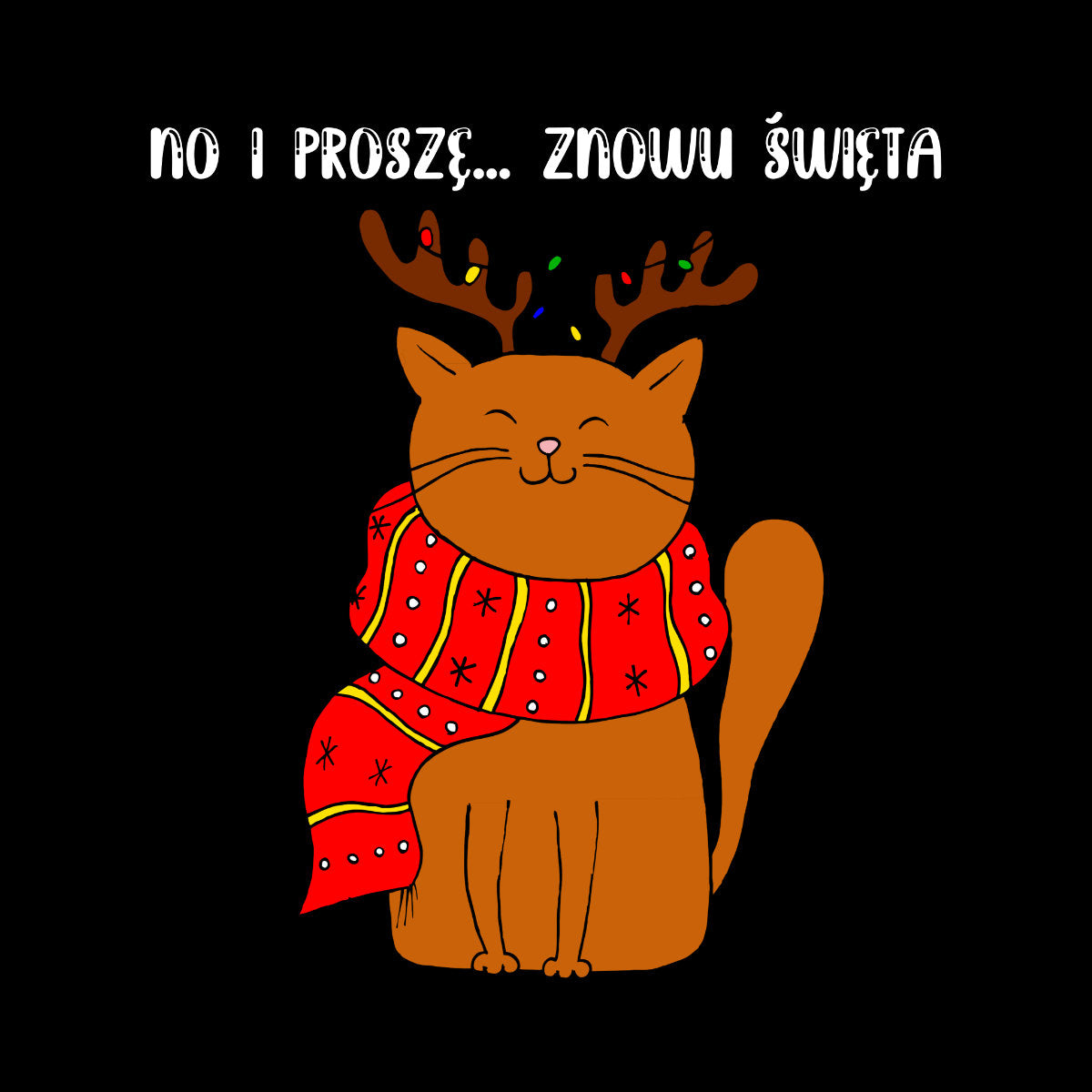 Czarny UNISEX T-shirt No i proszę...