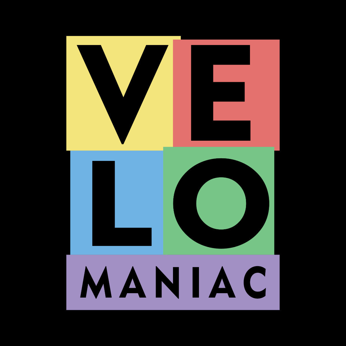 Czarna UNISEX koszulka "Velomaniac"