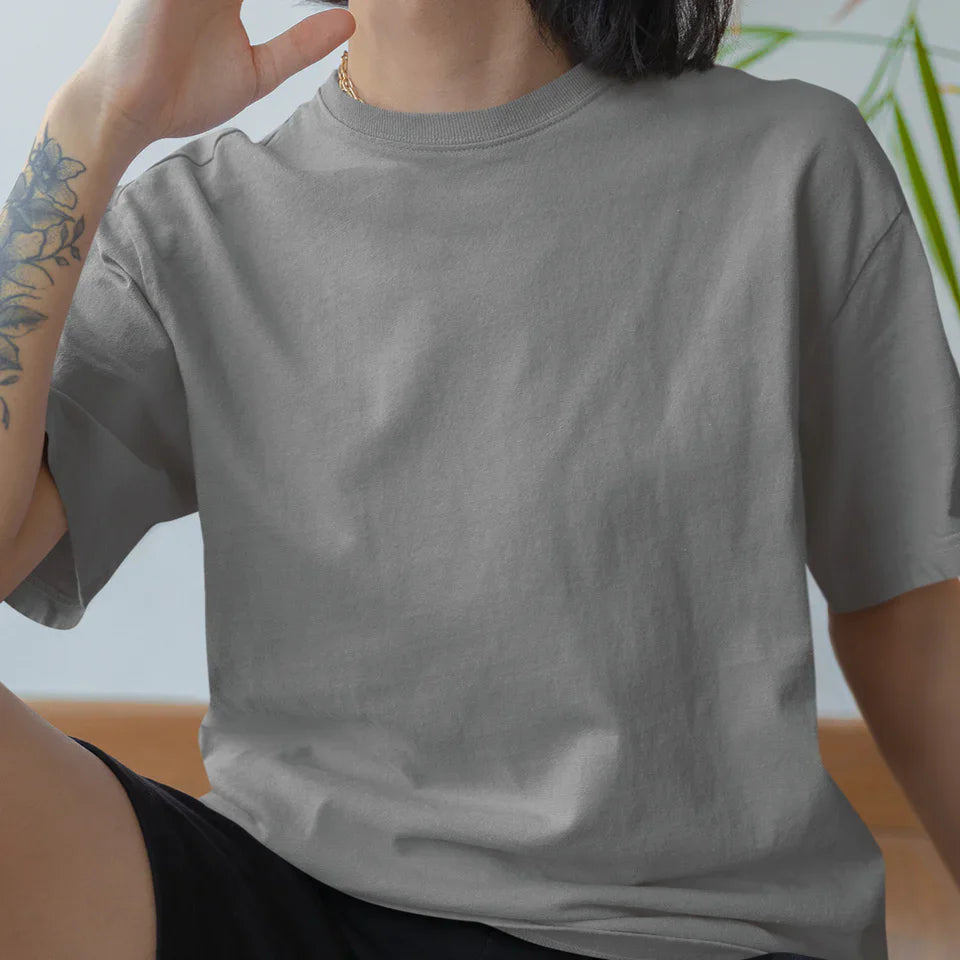 Hall melange UNISEX T-särk ilma trükita