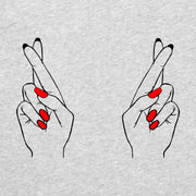 Szara Melanżowa T-shirt palce