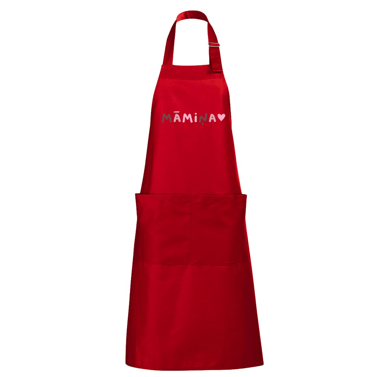 Sarkans garš priekšauts Māmiņa