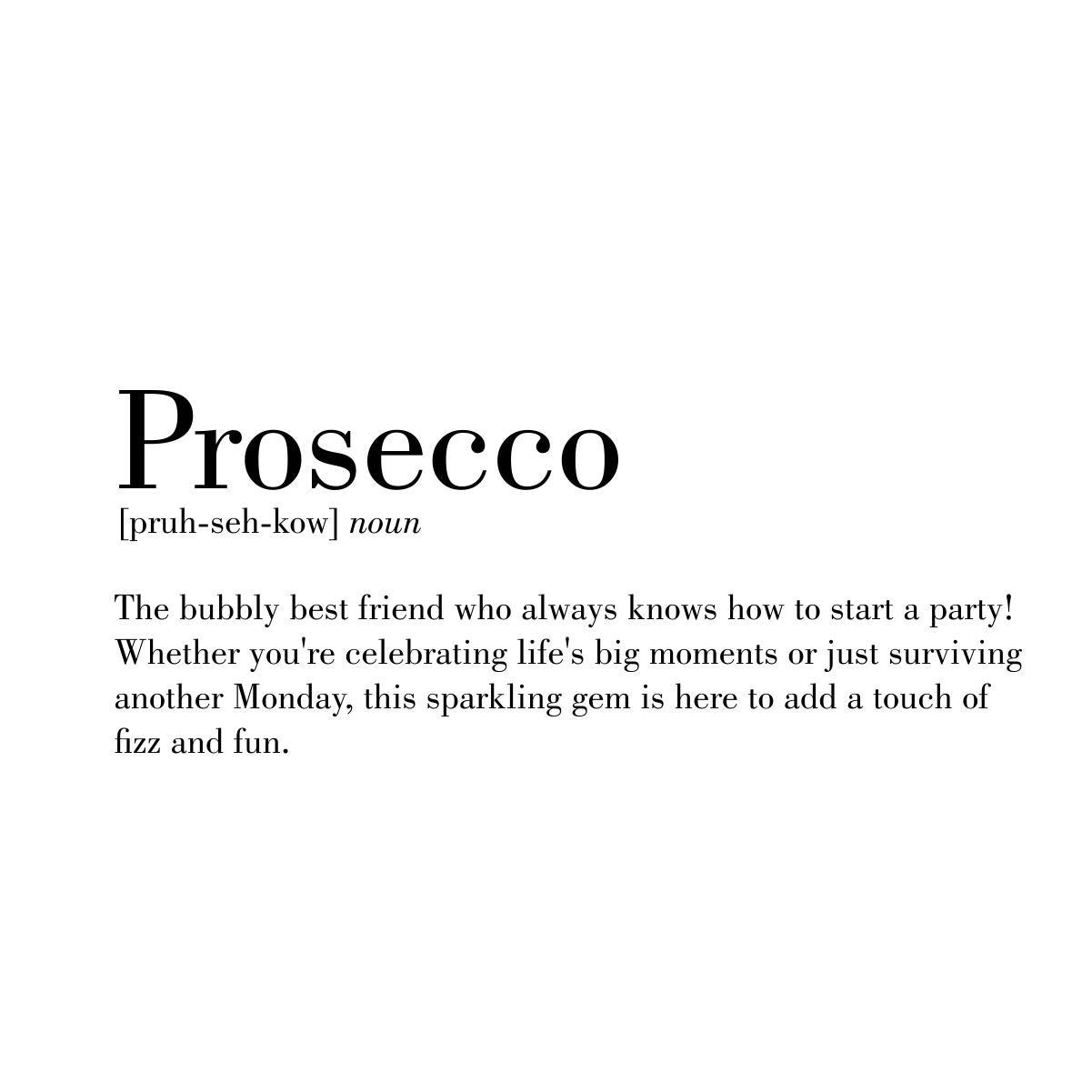 Vit UNISEX T-shirt “Prosecco”