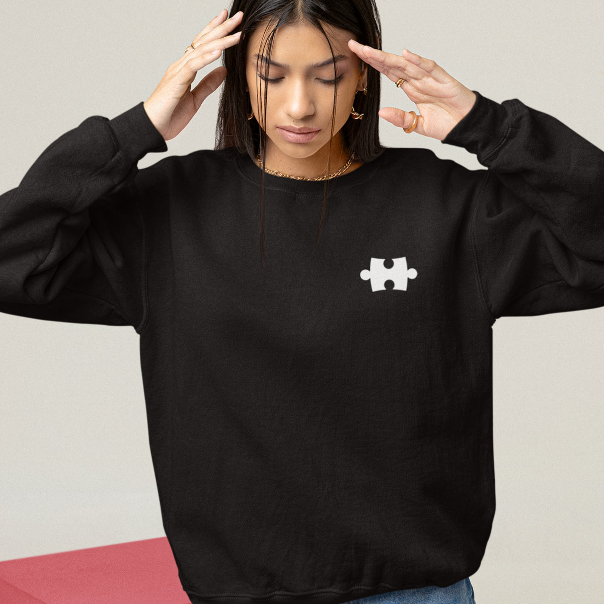 Mustad kapuutsita dressipluusid paaridele „Pusle“