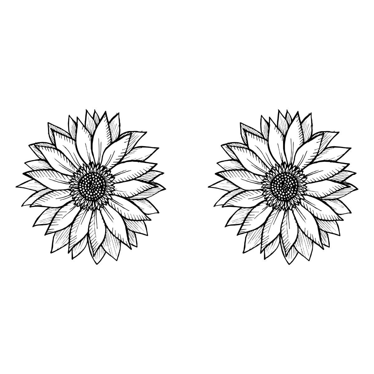 Valge UNISEX T-särk Päevalilled