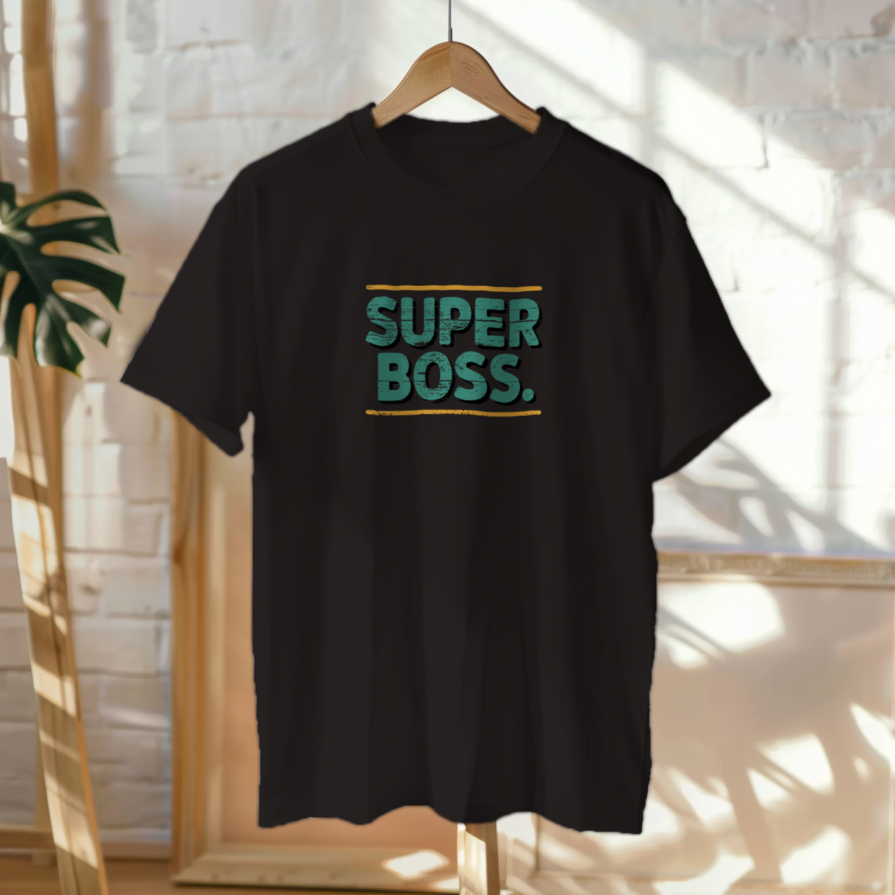 Mustad UNISEX T-särgid  "Super Boss"