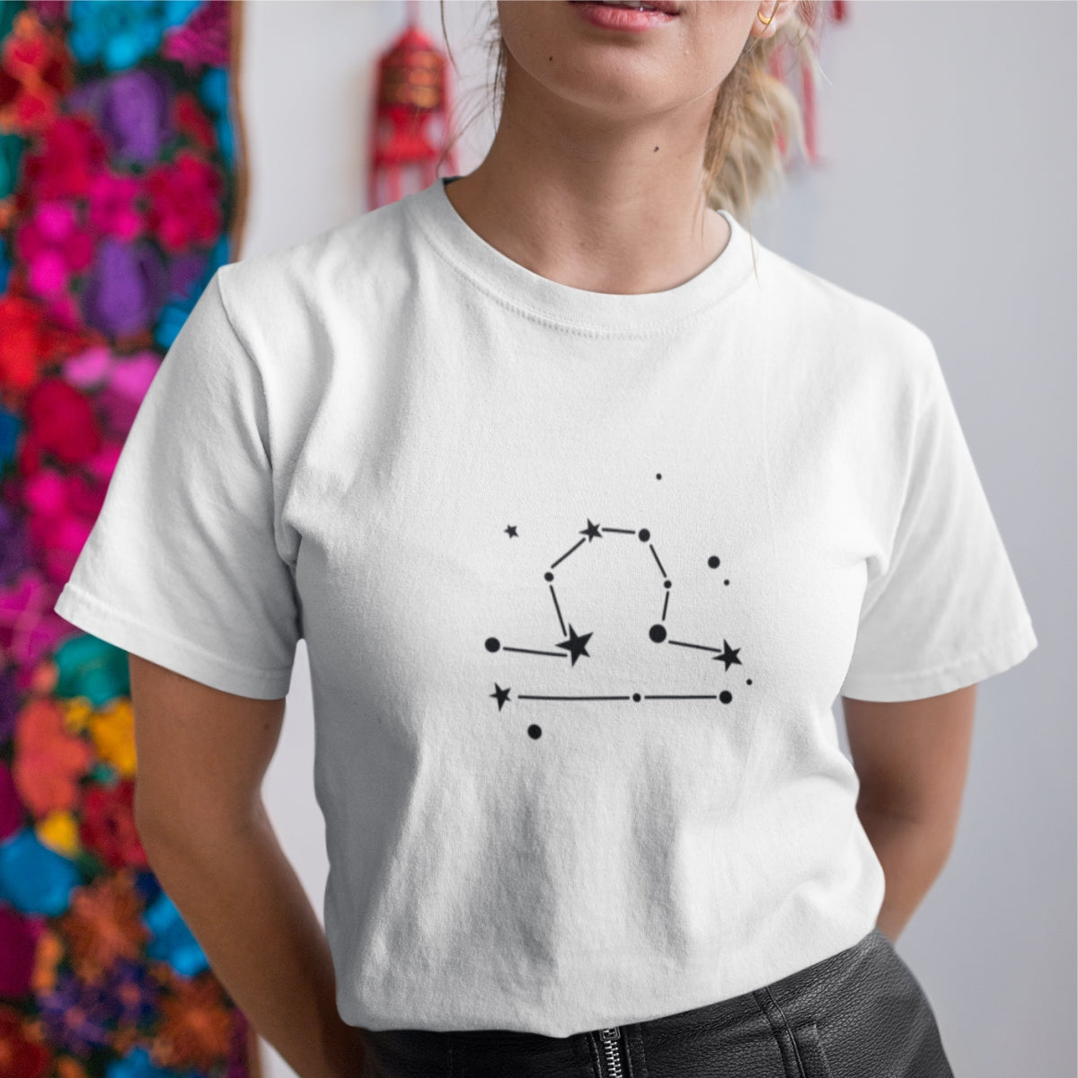 Biele tričko „Znamenie Váhy“